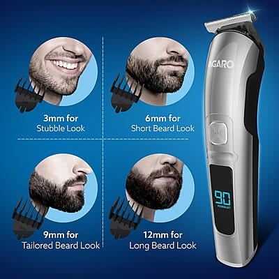 AGARO Cosmo Beard Trimmer For Men 4 Length Setting combs 2 Speed, USB Rechargeable, 90 mins Runtime AGARO Cosmo Beard Trimmer For Men 4 Length Setting combs 2 Speed, USB Rechargeable, 90 mins Runtime