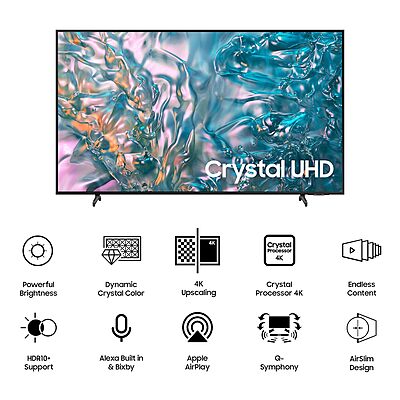Samsung 108 cm (43 inches) D Series Brighter Crystal 4K Dynamic Ultra HD Smart LED TV UA43DUE80AKLXL Samsung 108 cm (43 inches) D Series Brighter Crystal 4K Dynamic Ultra HD Smart LED TV UA43DUE80AKLXL