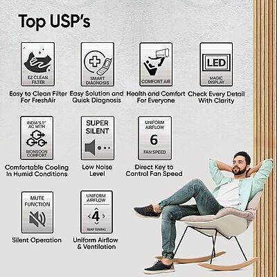 LG 1 Ton 5 Star DUAL Inverter Split AC (Copper, AI Convertible 6-in-1 with VIRAAT Mode, Faster Cooling & Energy Saving, 4 Way Swing, HD Filter with AntiVirus Protection LG 1 Ton 5 Star DUAL Inverter Split AC (Copper, AI Convertible 6-in-1 with VIRAAT Mode, Faster Cooling & Energy Saving, 4 Way Swing, HD Filter with AntiVirus Protection