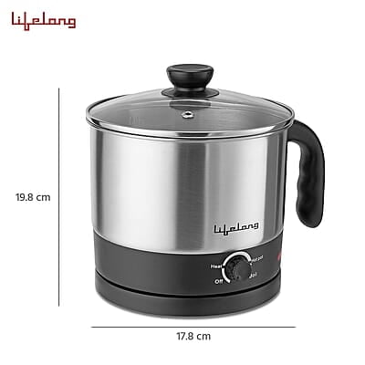 Lifelong Multifunction Cooker/Kettle 1.5 litres 600W Lifelong Multifunction Cooker/Kettle 1.5 litres 600W