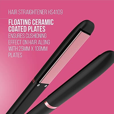 Havells HS4109 Floating Ceramic Plates Hair Straightener; with Advance PTC Heating Element Havells HS4109 Floating Ceramic Plates Hair Straightener; with Advance PTC Heating Element