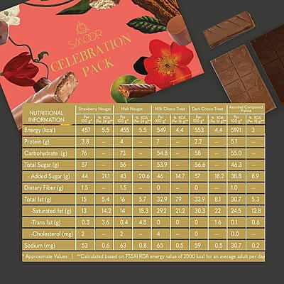 SMOOR Premium Celebration Box Chocolates Gift Pack Special Occasions Box of 14