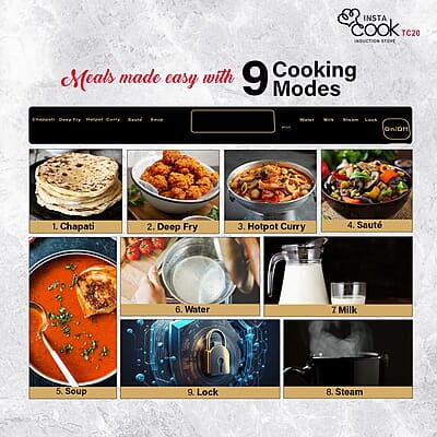 Havells Induction Glass Ceramic Cooktop Tc20 With 9 Cooking Modes Bis Approved 2000 Watt Havells Induction Glass Ceramic Cooktop Tc20 With 9 Cooking Modes Bis Approved 2000 Watt