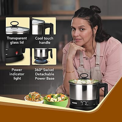 AGARO Esteem Multi Kettle 1.2 Litre, 600W with 3 Heating Modes & Rapid Boil Technology AGARO Esteem Multi Kettle 1.2 Litre, 600W with 3 Heating Modes & Rapid Boil Technology