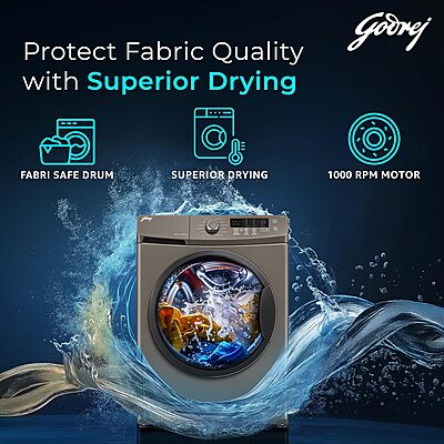 Godrej 8 Kg 5 Star I-Sense Technology Fully-Automatic Front Load Washing Machine Godrej 8 Kg 5 Star I-Sense Technology Fully-Automatic Front Load Washing Machine