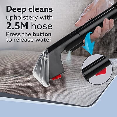 AGARO Elite Upright Wet & Dry Carpet Cleaner, 800W, 13.5 kPa Suction Pressure, 2 in 1 Handheld Carpet Spot Cleaner Machine AGARO Elite Upright Wet & Dry Carpet Cleaner, 800W, 13.5 kPa Suction Pressure, 2 in 1 Handheld Carpet Spot Cleaner Machine