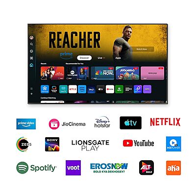Samsung 108 cm (43 inches) D Series Brighter Crystal 4K Dynamic Ultra HD Smart LED TV UA43DUE80AKLXL Samsung 108 cm (43 inches) D Series Brighter Crystal 4K Dynamic Ultra HD Smart LED TV UA43DUE80AKLXL