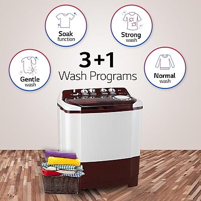 LG 10.5 kg 5 Star Wind jet dry Semi-Automatic Top Load Washing Machine LG 10.5 kg 5 Star Wind jet dry Semi-Automatic Top Load Washing Machine
