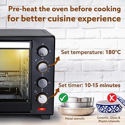 AGARO Marvel 38 Liters Oven Toaster Griller,Motorised Rotisserie&Convection Cake Baking Otg With 3 Heating Mode ,(Black),1600 Watts AGARO Marvel 38 Liters Oven Toaster Griller,Motorised Rotisserie&Convection Cake Baking Otg With 3 Heating Mode ,(Black),1600 Watts