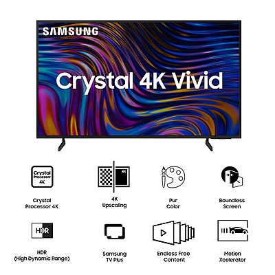 Samsung 138 cm (55 inches) D Series Crystal 4K Vivid Ultra HD Smart LED TV UA55DUE70BKLXL Samsung 138 cm (55 inches) D Series Crystal 4K Vivid Ultra HD Smart LED TV UA55DUE70BKLXL