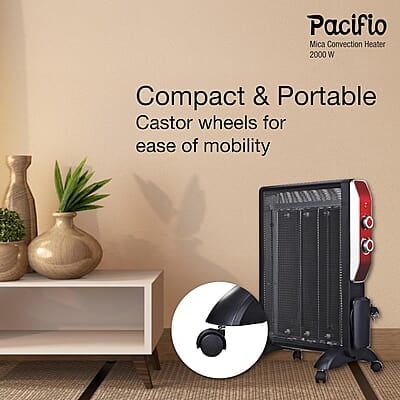 Havells Room Heater 2000W Pacifio Mica| Micathermic Technology for Rapid & Instant Heating Havells Room Heater 2000W Pacifio Mica| Micathermic Technology for Rapid & Instant Heating