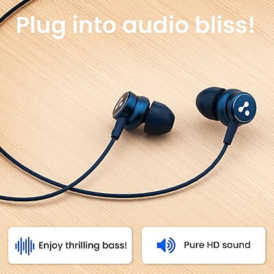 Ambrane Type C Wired Earphones with in-line Mic for Clear Calling, 1.2M Cable, 10mm Dynamic Drivers for BoostedBass, Control Buttons for iPhone 15, Samsung & Type C Devices Stringz 04 Ambrane Type C Wired Earphones with in-line Mic for Clear Calling, 1.2M Cable, 10mm Dynamic Drivers for BoostedBass, Control Buttons for iPhone 15, Samsung & Type C Devices Stringz 04