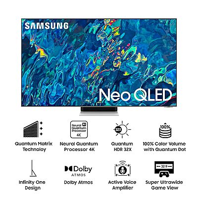Samsung 163 cm (65 inches) 4K Ultra HD Smart Neo QLED TV QA65QN95BAKLXL Samsung 163 cm (65 inches) 4K Ultra HD Smart Neo QLED TV QA65QN95BAKLXL