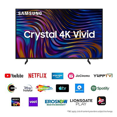 Samsung 138 cm (55 inches) D Series Crystal 4K Vivid Ultra HD Smart LED TV UA55DUE70BKLXL Samsung 138 cm (55 inches) D Series Crystal 4K Vivid Ultra HD Smart LED TV UA55DUE70BKLXL