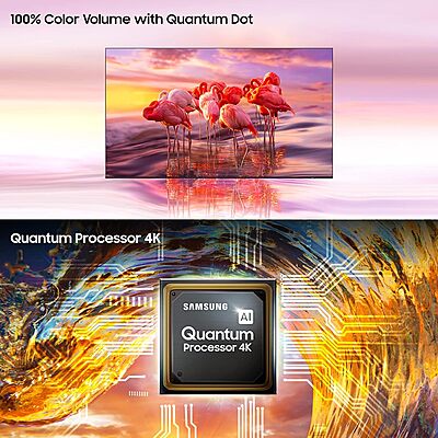 Samsung 109 cm (43 inches) The Frame Series 4K Ultra HD Smart QLED TV QA43LS03BAKLXL Samsung 109 cm (43 inches) The Frame Series 4K Ultra HD Smart QLED TV QA43LS03BAKLXL