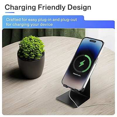 Ambrane Mobile Holding Tabletop Stand, 180 Degree View, Premium Metal Body, Wide Compatibility, Multipurpose, Anti-Skid Design Pop Stand Ambrane Mobile Holding Tabletop Stand, 180 Degree View, Premium Metal Body, Wide Compatibility, Multipurpose, Anti-Skid Design Pop Stand