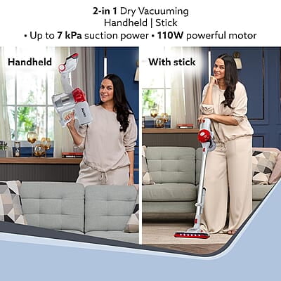 AGARO Regency Cordless Stick Vacuum Cleaner, Dry Vacuuming, 2 Suction Modes, 7 kPa Suction Power AGARO Regency Cordless Stick Vacuum Cleaner, Dry Vacuuming, 2 Suction Modes, 7 kPa Suction Power