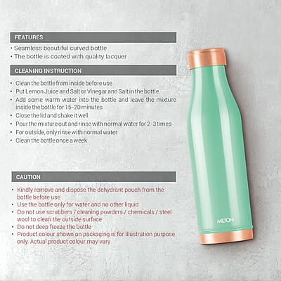 MILTON Copper Charge Water Bottle, 930 ml