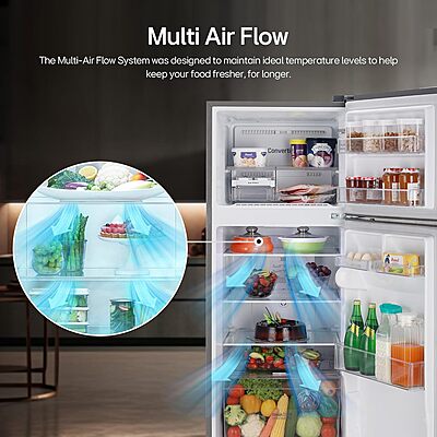 LG 240 L 3 Star Frost-Free Smart Inverter Double Door Refrigerator