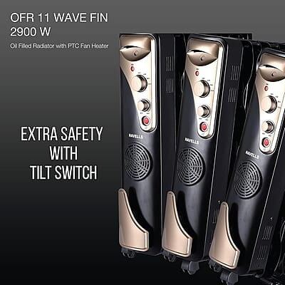 Havells OFR 11 2900 Watts Wave Fin with PTC Fan Heater Havells OFR 11 2900 Watts Wave Fin with PTC Fan Heater