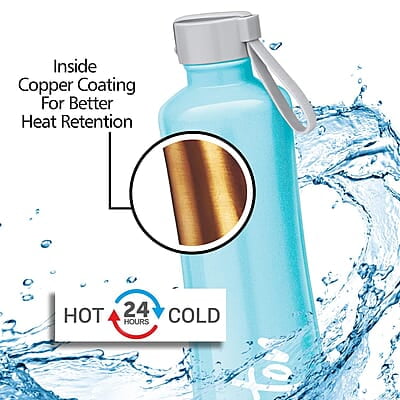 Milton New Tiara 600 Thermosteel 24 Hours Hot & Cold Water Bottle, 490 ml Milton New Tiara 600 Thermosteel 24 Hours Hot & Cold Water Bottle, 490 ml