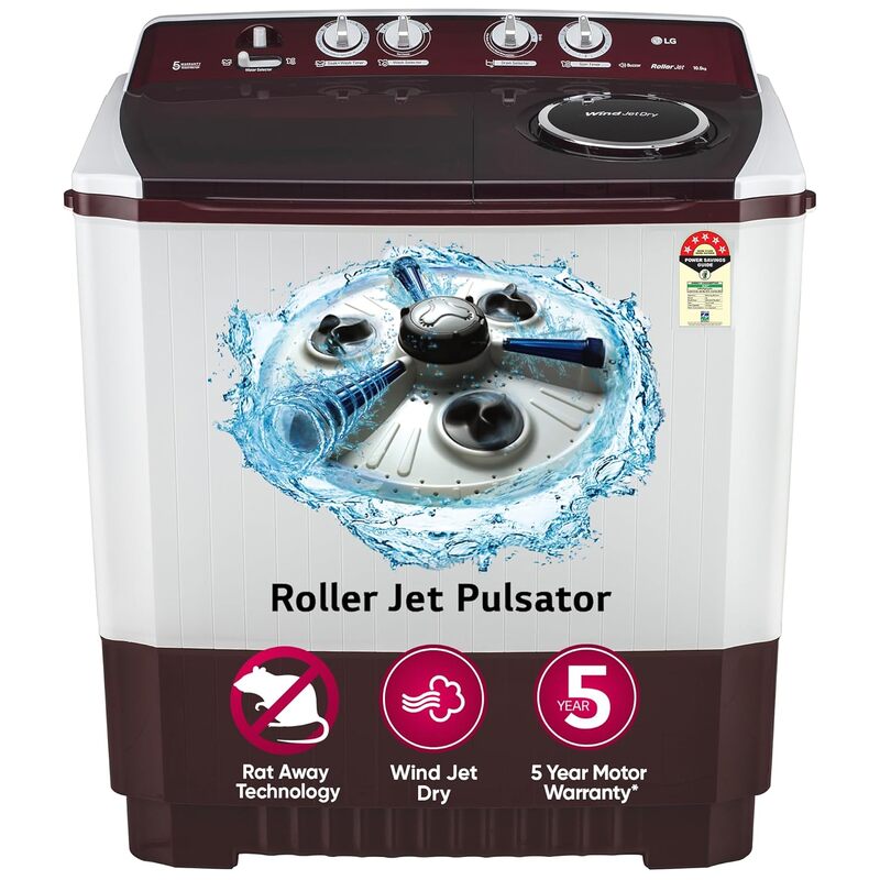 LG 10.5 kg 5 Star Wind jet dry Semi-Automatic Top Load Washing Machine LG 10.5 kg 5 Star Wind jet dry Semi-Automatic Top Load Washing Machine