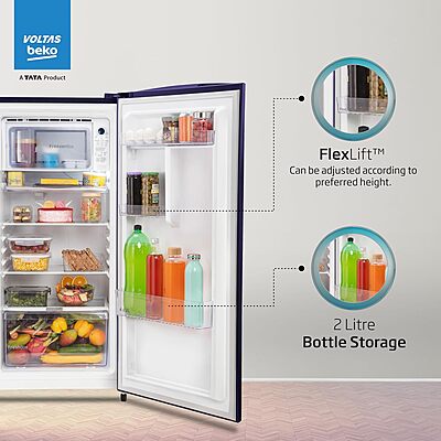 Voltas Beko ‘A TATA Product’ 173 L 3 star Made-In-India Direct Cool Refrigerator Voltas Beko ‘A TATA Product’ 173 L 3 star Made-In-India Direct Cool Refrigerator