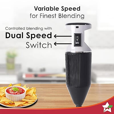Wonderchef Prima Plus Electric 250 W Hand Blender 2 Speed Button  Hot & Cold Blending