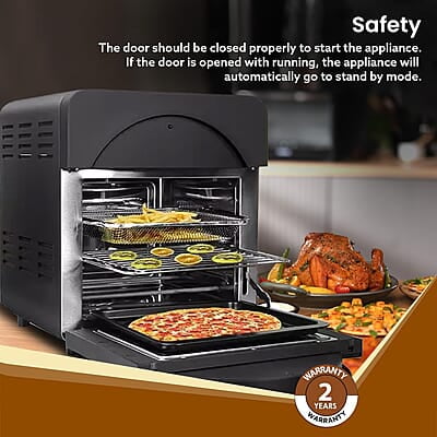 AGARO Elite Air Fryer For Home,14.5L,Rotisserie Convection Oven,1700 watts,Electric Oven,16 Preset Menus AGARO Elite Air Fryer For Home,14.5L,Rotisserie Convection Oven,1700 watts,Electric Oven,16 Preset Menus