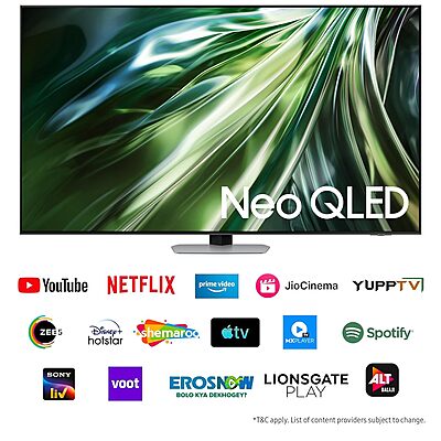 Samsung 138 cm (55 inches) 4K Ultra HD AI Smart Neo-QLED TV QA55QN90DAULXL Samsung 138 cm (55 inches) 4K Ultra HD AI Smart Neo-QLED TV QA55QN90DAULXL