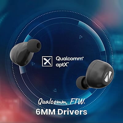 ZEBRONICS Zeb-Sound Bomb Q Truly Wireless Bluetooth in Ear Earbuds with Mic ZEBRONICS Zeb-Sound Bomb Q Truly Wireless Bluetooth in Ear Earbuds with Mic