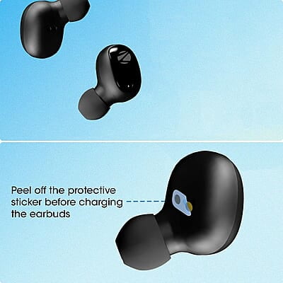 ZEBRONICS ZEB-SOUND BOMB 1 TWS Earbuds with BT5.0, Up to 12H Playback, Touch Controls, Voice Assistant, Splash Proof with Type C Portable Charging Case ZEBRONICS ZEB-SOUND BOMB 1 TWS Earbuds with BT5.0, Up to 12H Playback, Touch Controls, Voice Assistant, Splash Proof with Type C Portable Charging Case