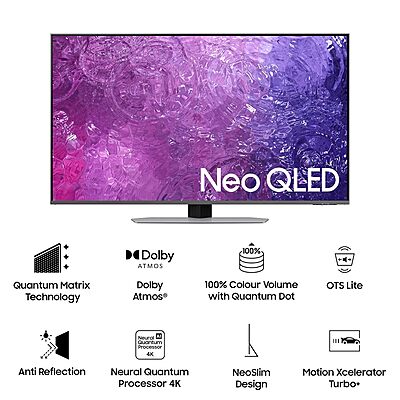 Samsung 163 cm (65 inches) 4K Ultra HD Smart Neo QLED TV QA65QN90CAKLXL