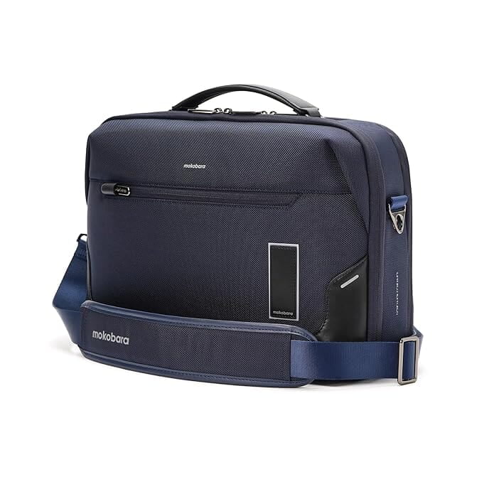 MOKOBARA Bento Nylon Laptop Briefcase – Fits 14-Inch MacBook & Laptops | Durable Office Bag for Men | Professional Messenger Bag for Business, Work, & Travel