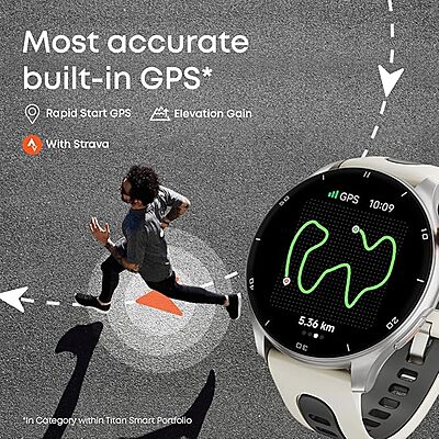Titan Celestor Smartwatch with 1.43" AMOLED Display & AOD|60Hz Fluid Display Titan Celestor Smartwatch with 1.43" AMOLED Display & AOD|60Hz Fluid Display