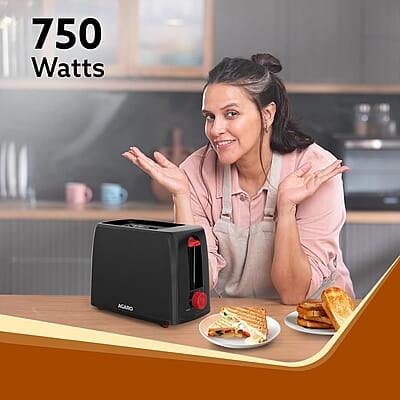 AGARO Olympia 750-Watt 2-Slice Pop-Up Toaster with 7 Toasting Settings AGARO Olympia 750-Watt 2-Slice Pop-Up Toaster with 7 Toasting Settings