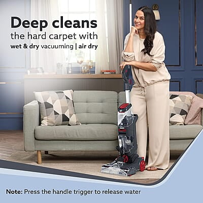AGARO Elite Upright Wet & Dry Carpet Cleaner, 800W, 13.5 kPa Suction Pressure, 2 in 1 Handheld Carpet Spot Cleaner Machine AGARO Elite Upright Wet & Dry Carpet Cleaner, 800W, 13.5 kPa Suction Pressure, 2 in 1 Handheld Carpet Spot Cleaner Machine