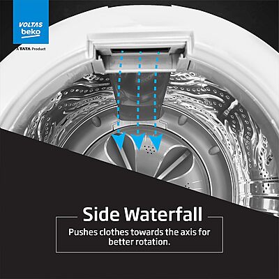 Voltas Beko, A TATA Product 7 kg 5 Star Eco Wash/Monsoon Dry Fully-Automatic Top-Load Washing Machine Voltas Beko, A TATA Product 7 kg 5 Star Eco Wash/Monsoon Dry Fully-Automatic Top-Load Washing Machine