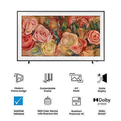 Samsung 108 cm (43 inches) The Frame Series 4K Ultra HD Smart QLED TV QA43LS03DAULXL Samsung 108 cm (43 inches) The Frame Series 4K Ultra HD Smart QLED TV QA43LS03DAULXL