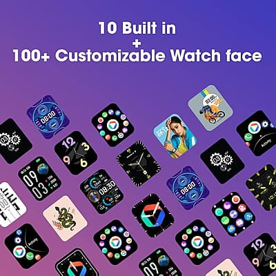 Roll over image to zoom in Zebronics DRIP Smart Watch with Bluetooth Calling, 4.3cm (1.69"), 10 Built-in & 100+ Watch Faces, 100+ Sport Modes, 4 Games, Voice Assistant, 8 Menu UI, Roll over image to zoom in Zebronics DRIP Smart Watch with Bluetooth Calling, 4.3cm (1.69"), 10 Built-in & 100+ Watch Faces, 100+ Sport Modes, 4 Games, Voice Assistant, 8 Menu UI,