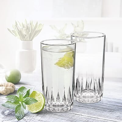 Treo by Milton Acme Cool Glass Tumbler Set of 6, 320 ml Each, Transparent | Dishwasher Safe | Serve Juices | Cold Drinks | Milkshake | Falooda | Water | Cocktails | Mixed Drinks Treo by Milton Acme Cool Glass Tumbler Set of 6, 320 ml Each, Transparent | Dishwasher Safe | Serve Juices | Cold Drinks | Milkshake | Falooda | Water | Cocktails | Mixed Drinks