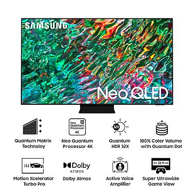 Samsung 163 cm (65 inches) 4K Ultra HD Smart Neo QLED TV QA65QN90BAKLXL Samsung 163 cm (65 inches) 4K Ultra HD Smart Neo QLED TV QA65QN90BAKLXL