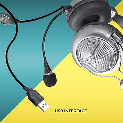 ZEBRONICS ZEB-SUPREME USB Wired Headphone with Mic ZEBRONICS ZEB-SUPREME USB Wired Headphone with Mic