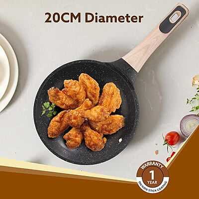 AGARO Imperial Granite Non Stick Fry Pan, 1.1L / 20cm, Cast Aluminium Body AGARO Imperial Granite Non Stick Fry Pan, 1.1L / 20cm, Cast Aluminium Body