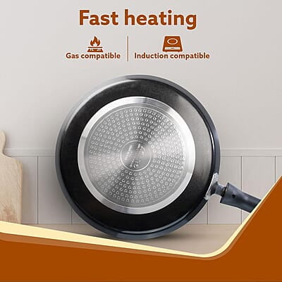 AGARO Elegant Non Stick Tawa, 28 cm Diameter, Induction and Gas Oven AGARO Elegant Non Stick Tawa, 28 cm Diameter, Induction and Gas Oven