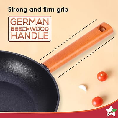Wonderchef Caesar Forged Virgin Aluminium Fry Pan, 1 ltr, 20cm, Black, Healthy Greblon C3 Wonderchef Caesar Forged Virgin Aluminium Fry Pan, 1 ltr, 20cm, Black, Healthy Greblon C3