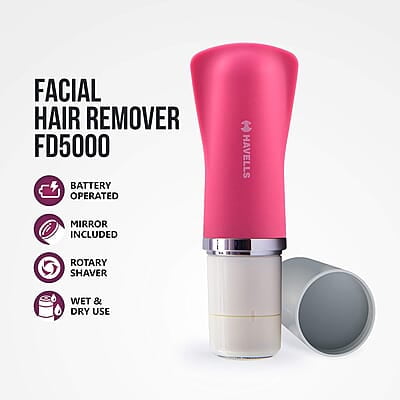 Havells Lady Facial Hair Remover Rotary Blades for Clean and Smooth Touch for Upper Lips, Chin & Cheeks Havells Lady Facial Hair Remover Rotary Blades for Clean and Smooth Touch for Upper Lips, Chin & Cheeks