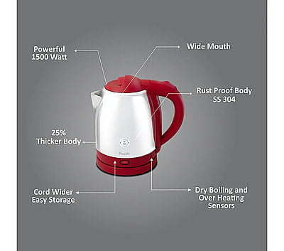 Preethi Armour Plus 1.5Litre Electric Kettle Preethi Armour Plus 1.5Litre Electric Kettle
