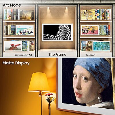 Samsung 127 cm (50 inches) The Frame Series 4K Ultra HD Smart QLED TV QA50LS03BAKLXL Samsung 127 cm (50 inches) The Frame Series 4K Ultra HD Smart QLED TV QA50LS03BAKLXL
