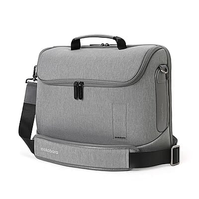 MOKOBARA The Transit Briefcase Vegan Leather & Nylon 15L Laptop Crossbody Messenger Bag for Men & Women MOKOBARA The Transit Briefcase Vegan Leather & Nylon 15L Laptop Crossbody Messenger Bag for Men & Women